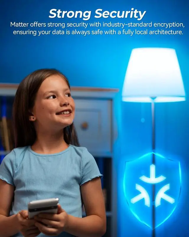 Alt view image 6 of 7 - Matter E12 Candelabra Smart Bulb - No Dedicated App Needed, Compatible with Apple Home, Alexa & Google. RGBCW Color & Tunable White for Bedroom Lamps, Living Room & Home Office Lighting(2 Pack)