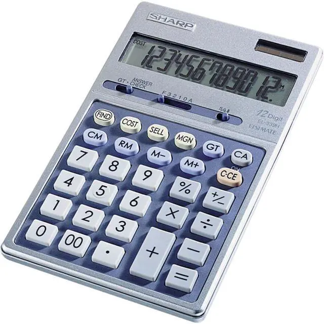 Main image of EL339HB Semi-Desk Executive Metal Top 12-Digit Calculator