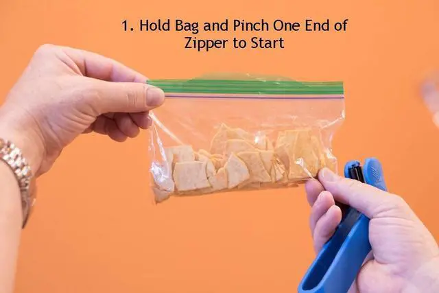 Alt view image 5 of 7 - The Original Zipper Lock Bag Sealer. The Easiest & Fastest Way To Seal Zipper Lock & Zip Top Bags. Patented. (Green)