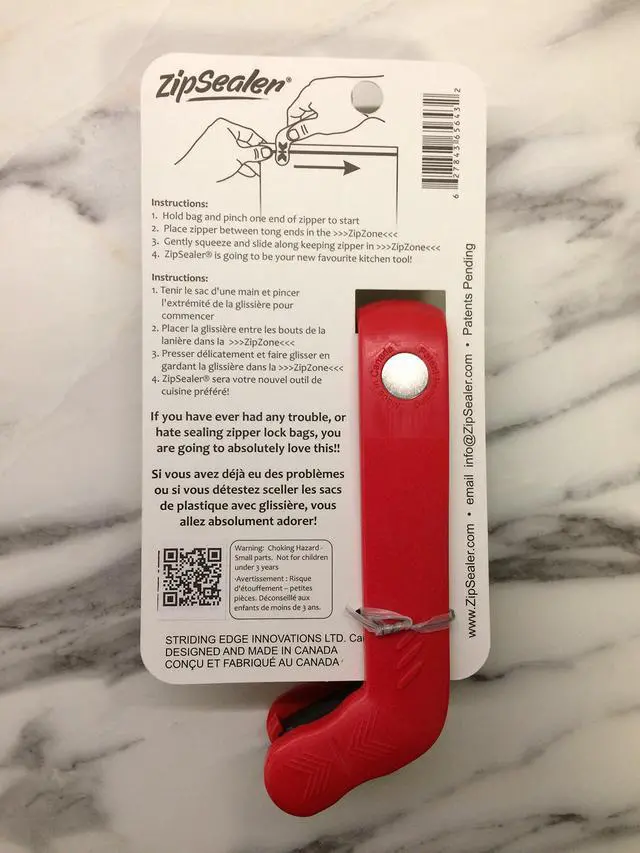 Alt view image 3 of 7 - The Original Zipper Lock Bag Sealer. The Easiest & Fastest Way To Seal Zipper Lock & Zip Top Bags. Patented. (Green)