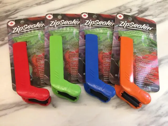 Alt view image 2 of 7 - The Original Zipper Lock Bag Sealer. The Easiest & Fastest Way To Seal Zipper Lock & Zip Top Bags. Patented. (Green)