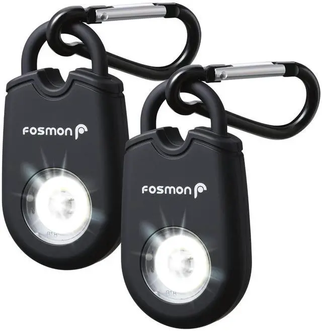 Main image of Personal Alarm for Women (2-Pack), Self Defense Protection Keychain Safety Sound Siren 125DB with Strobe Light LED Flashlight Carabiner, SOS Emergency Security Alert Device for Kids Elderly Men