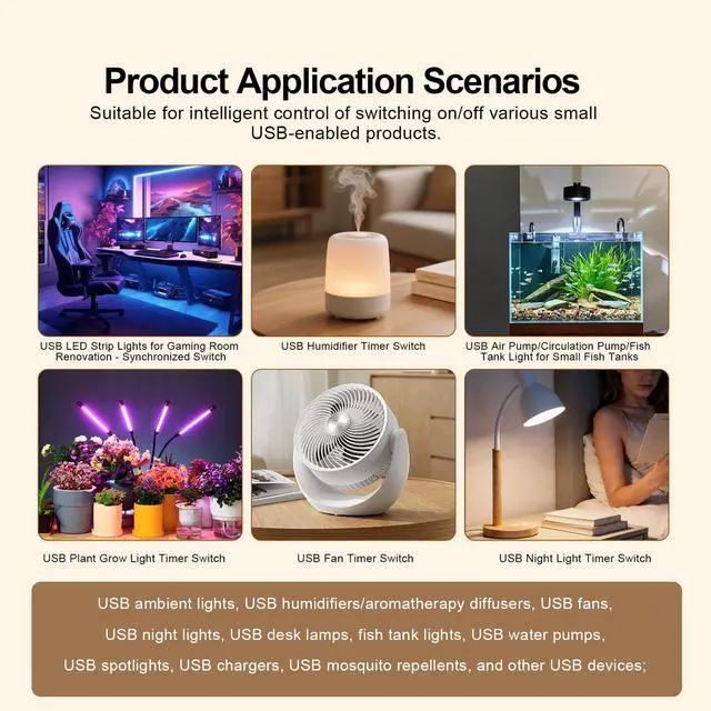 Alt view image 4 of 6 - Matter Smart USB Plug/Switch, Compatible with Alexa, Siri, Hey Google, Apple Homekit, Matter over WiFi