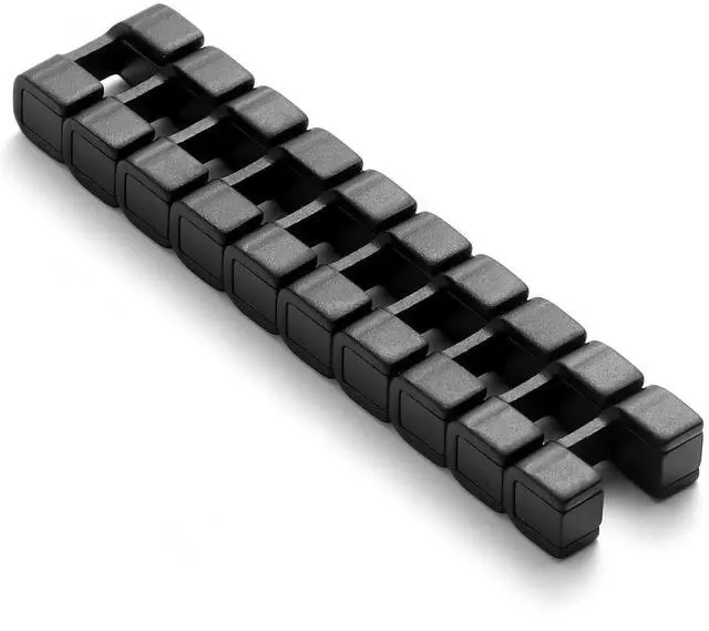 Main image of 10 Pack Magnetic Cord Organizer Holder, Cable Clips - Strong Magnet Wire Management for Desk, Under Desk, Nightstand, Office, Car, Kitchen, Adjustable