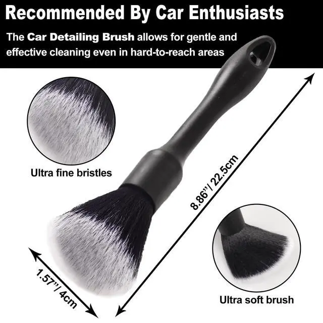 Alt view image 5 of 6 - 7Pcs Car Wheel Brush kit, Tire Brush, Wheel Cleaner Brush, Soft-bristled Rim Cleaner Brush, Tire Shine Applicator Pad, Car Detailing Brushes, Wheel Brushes for Cleaning Wheels,Tires