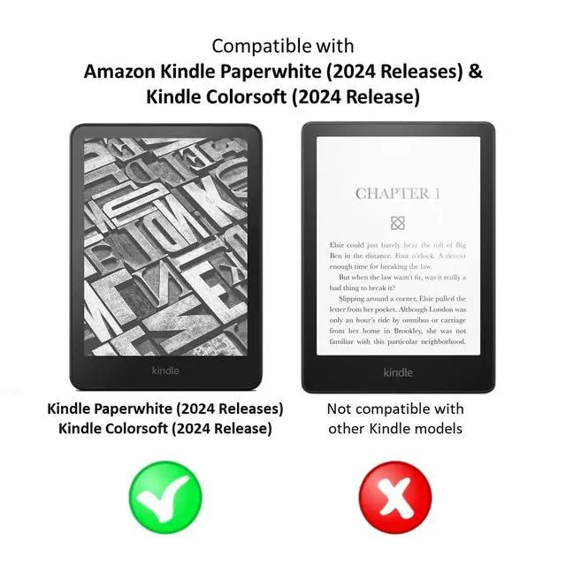 Alt view image 3 of 5 - Antiglare Screen Protector (2 Pack), for Amazon Kindle Paperwhite (2024 Releases) and Kindle Colorsoft