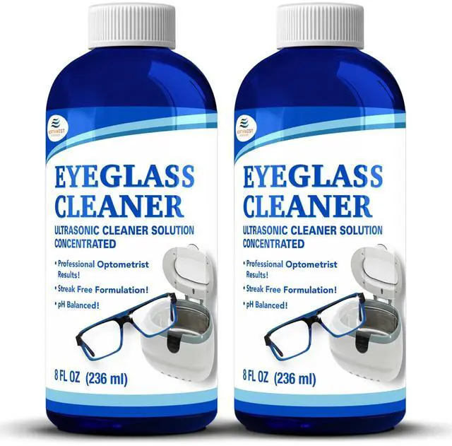 Main image of Ultrasonic Eyeglass Cleaner Solution. Concentrated Glasses Cleaner for use in Sonic and Ultrasonic Machines. (2)