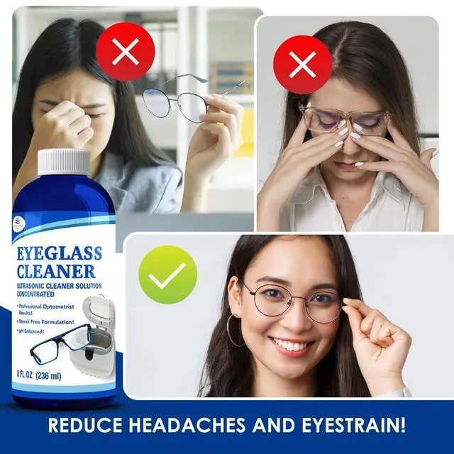 Alt view image 3 of 7 - Ultrasonic Eyeglass Cleaner Solution. Concentrated Glasses Cleaner for use in Sonic and Ultrasonic Machines. (2)