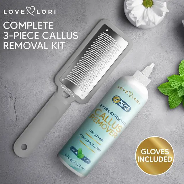 Alt view image 3 of 7 - Remover Kit - Foot File & Callus Gel Feet Scrubber Dead Skin Scraper Bundle, 6oz