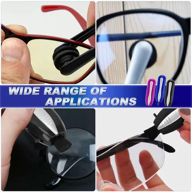Alt view image 4 of 7 - Portable Eyeglass Cleaner Kit (3PCS) - Carbon Fiber Tech for Cleaning on Glasses, Sunglasses and More - Easy Carry Travel & Office Use