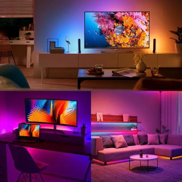 Alt view image 7 of 7 - 5V 16.4ft(5M) USB WS2811 RGB COB LED Strip Dream Color with Controller USB Powered High Density 420LEDs/M Flexible IP20 Not Waterproof LED Tape Lights for DIY Decoration Lighting