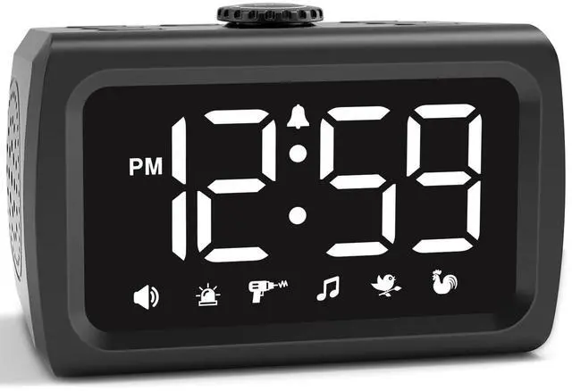 Main image of 115dB Super Loud Alarm Clock for Heavy Sleepers, Large Display