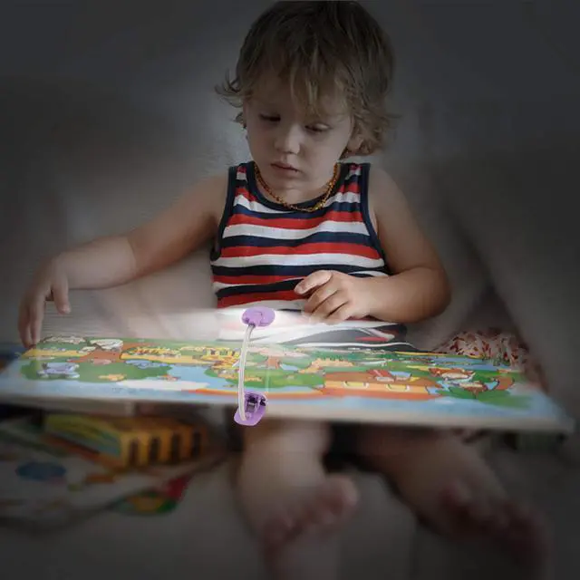 Alt view image 4 of 7 - Book Light for Reading at Night in Bed Kids Bookmark Bed Clip Book Lights for Kids Lamp Portable LED Reading Light with Flexible Cordless Reading Lamp for Travel