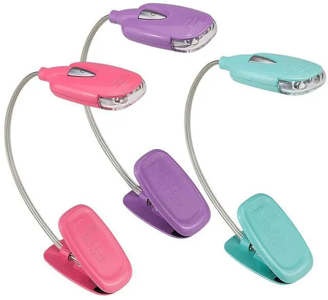 Main image of Book Light for Kids Clip on Book Lights for Reading in Bed Book Lamp Portable LED Reading Light with 360° Flexible and 2 Brightness (3Pack Mini Reading Lights)