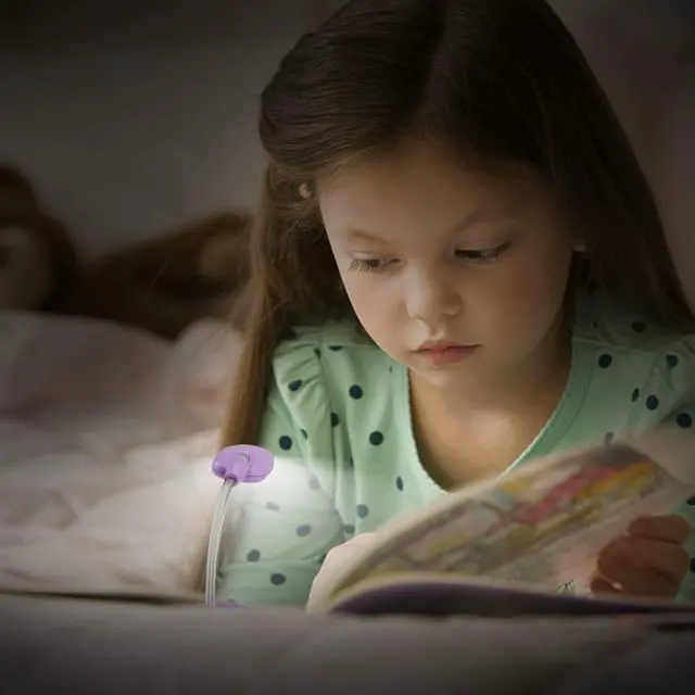 Alt view image 4 of 7 - Book Light for Kids Clip on Book Lights for Reading in Bed Book Lamp Portable LED Reading Light with 360° Flexible and 2 Brightness (3Pack Mini Reading Lights)