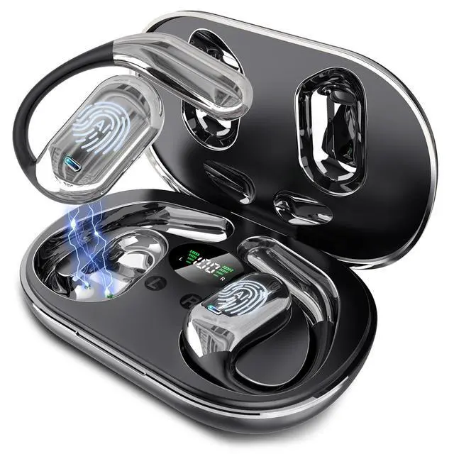 Main image of Mosyxe AI Translation Earbuds Real Time, 3-in-1 Translator Earbuds, 80H Playtime Translating Device, 144 Language Translator Earbuds for iPhone and Android, for Travel/Business/Meeting/Learning