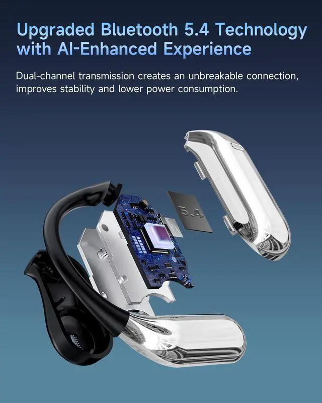 Alt view image 6 of 7 - Mosyxe AI Translation Earbuds Real Time, 3-in-1 Translator Earbuds, 80H Playtime Translating Device, 144 Language Translator Earbuds for iPhone and Android, for Travel/Business/Meeting/Learning
