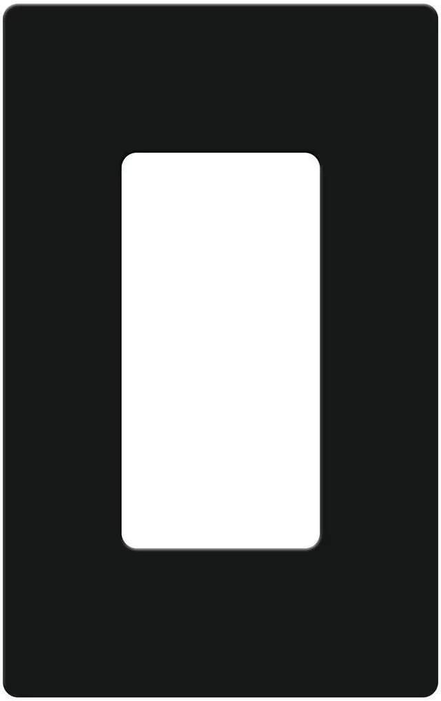 Main image of CW-1B-BL Claro Single Gang Rocker Wallplate, Black