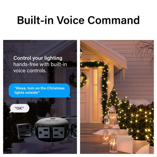 Alt view image 5 of 7 - Wi-Fi Outdoor Dual Output Matter Smart Plug, Effortless Setup, Enhanced Compatibility with Apple HomeKit, Google Home, Alexa & SmartThings, Matter Smart Home, Pack of 1 WWMP31