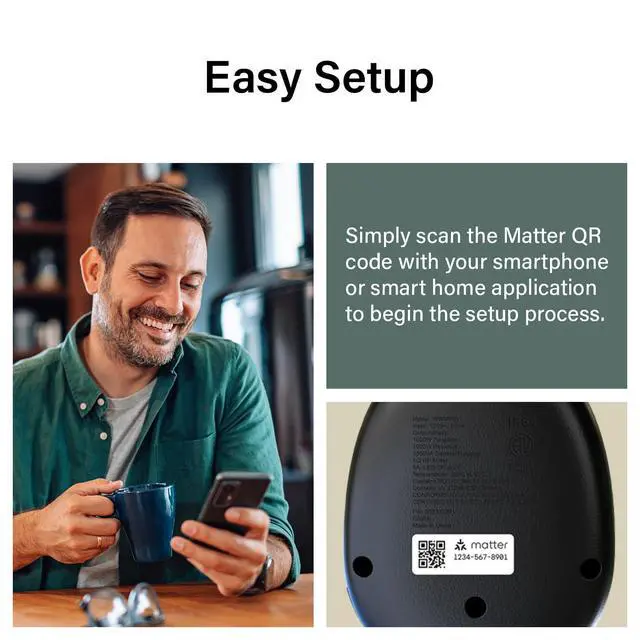Alt view image 7 of 7 - Wi-Fi Outdoor Dual Output Matter Smart Plug, Effortless Setup, Enhanced Compatibility with Apple HomeKit, Google Home, Alexa & SmartThings, Matter Smart Home, Pack of 1 WWMP31