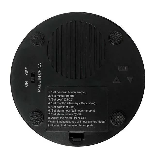Alt view image 5 of 6 - Large Button Alarm Clock - Talking Clock for Visually impairedTelling Time and Date for Elderly, Impaired Sight or Blind (Battery Included)