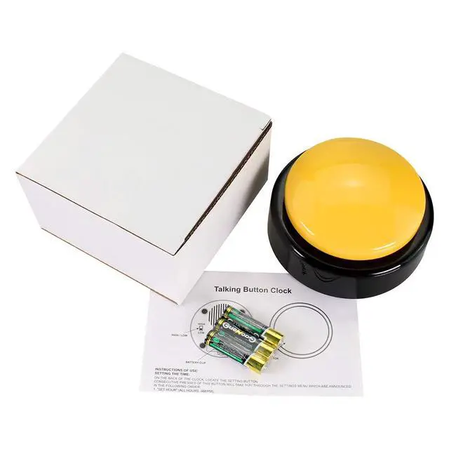 Alt view image 6 of 6 - Large Button Alarm Clock - Talking Clock for Visually impairedTelling Time and Date for Elderly, Impaired Sight or Blind (Battery Included)