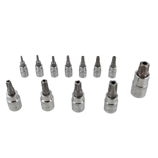 Alt view image 4 of 6 - Torx Plus Socket Set Star Bit Set, 5 Star Tamper Proof Bit Set, Tamper Proof 12-Piece Torx Set