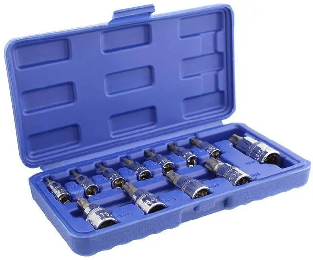Main image of Torx Plus Socket Set Star Bit Set, 5 Star Tamper Proof Bit Set, Tamper Proof 12-Piece Torx Set