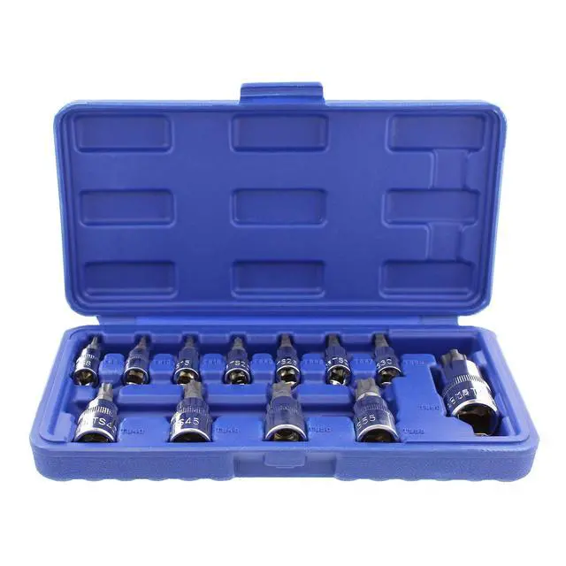 Alt view image 3 of 6 - Torx Plus Socket Set Star Bit Set, 5 Star Tamper Proof Bit Set, Tamper Proof 12-Piece Torx Set