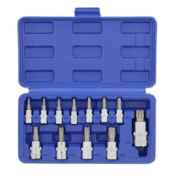 Alt view image 5 of 6 - Torx Plus Socket Set Star Bit Set, 5 Star Tamper Proof Bit Set, Tamper Proof 12-Piece Torx Set