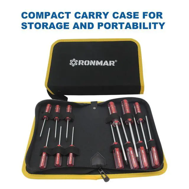 Alt view image 5 of 6 - 13-Piece Magnetic Torx Screwdrivers Set, Security Tamper Proof, T4T5T6T7T8T9T10T15T20T25T27T30T40 (red)