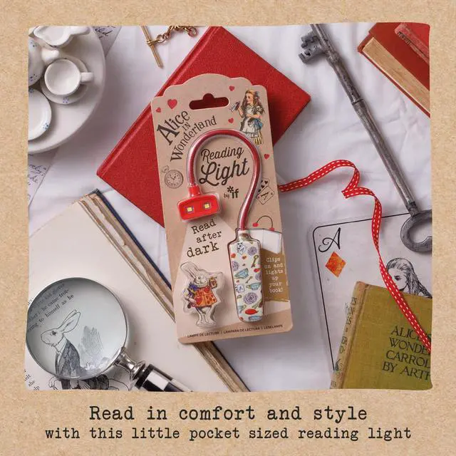 Alt view image 2 of 6 - Book Lover's Reading Light - Alice, Red