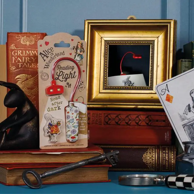 Alt view image 4 of 6 - Book Lover's Reading Light - Alice, Red