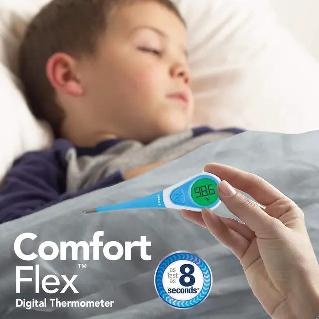 Alt view image 5 of 6 - ComfortFlex Digital Thermometer Accurate, Color Coded Readings in 8 Seconds - Digital Thermometer for Oral, Rectal or Under Arm Use