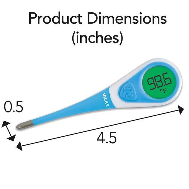 Alt view image 6 of 6 - ComfortFlex Digital Thermometer Accurate, Color Coded Readings in 8 Seconds - Digital Thermometer for Oral, Rectal or Under Arm Use