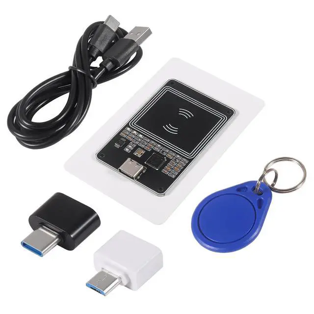 Alt view image 3 of 6 - 2Sets PN532 V2.0 NFC RFID Wireless Module V3 User Kits Reader Writer Mode IC S50 Card PCB Attenna I2C IIC SPI HSU Type C Interface for Arduino Raspberry Pi