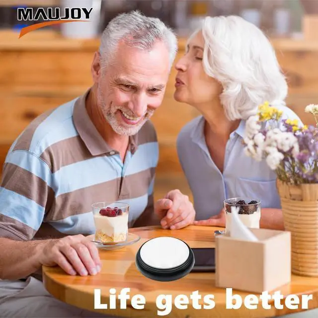 Alt view image 5 of 7 - Large Talking Button Clock with Sleep Mode Function, Talking Alarm Clock Tells Time, Day and Date, Talking Alarm Clock Good for the Hard of Hearing and Visually Impaired to Track Date and time