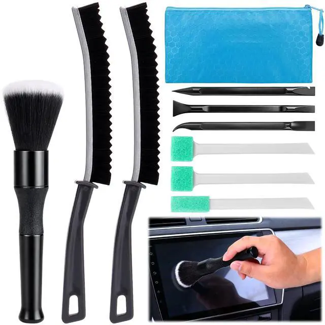 Main image of Car Detailing Kit Interior,Car Cleaning Interior Cleaner Brush Kit Tool,Car Care Detail & Clean Supplies Accessories Kits,Suitable for Auto,SUV,Truck,Sedan,Dashboard,Panel,10 Pcs Tools Sets