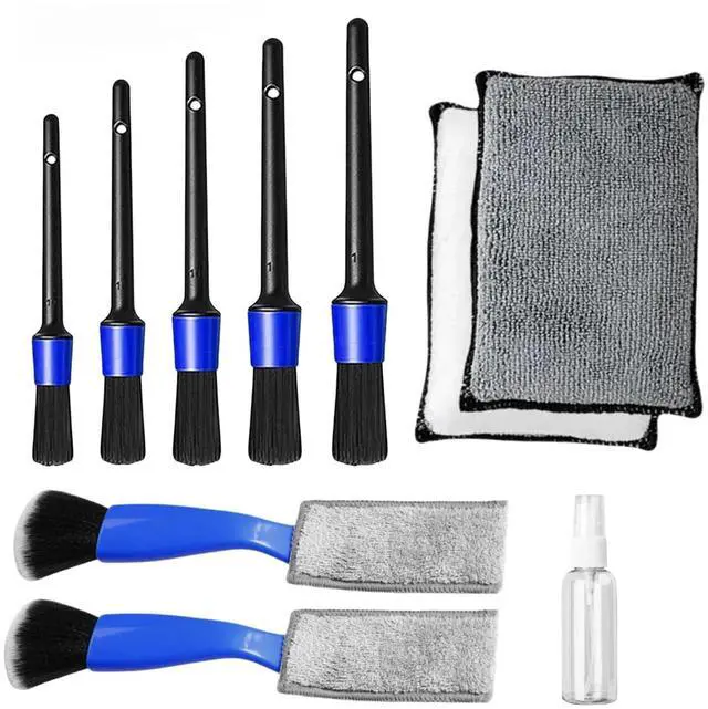 Main image of 10Pcs Car Detailing Brush Set, Car Detailing Kit,Car Dashboard Cleaning Soft Brush, Suitable for Cleaning Internal Brush Panels, Vents, Leather, and Computers.