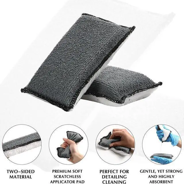 Alt view image 6 of 6 - 10Pcs Car Detailing Brush Set, Car Detailing Kit,Car Dashboard Cleaning Soft Brush, Suitable for Cleaning Internal Brush Panels, Vents, Leather, and Computers.