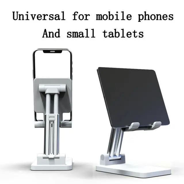 Alt view image 6 of 7 - Cell Phone Stand,Adjustable Angle Height Phone Honder for Desk,Fully Foldable Portable Phone Mount,Compatible with All Mobile Phones and Small Tablet.