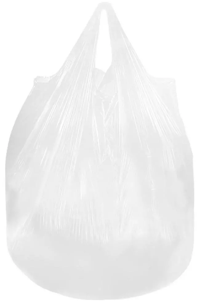 Main image of 8 Gallon Trash Bags with Handles, Pack of 42, Garbage Bags, Size 55 * 70cm, Weight 8g/pcs, Unscented, White