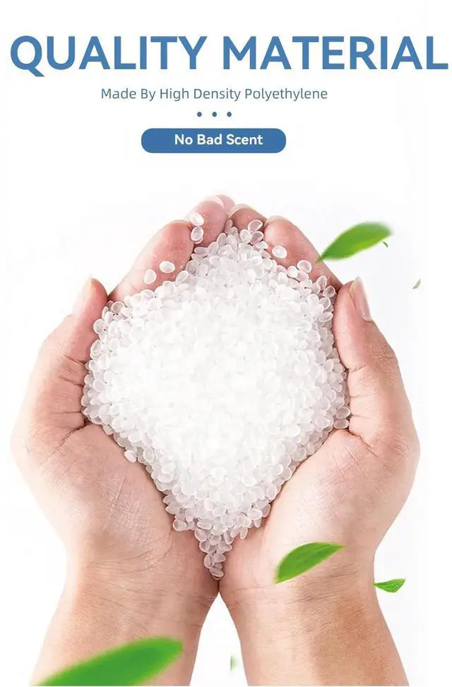 Alt view image 5 of 6 - 8 Gallon Trash Bags with Handles, Pack of 42, Garbage Bags, Size 55 * 70cm, Weight 8g/pcs, Unscented, White