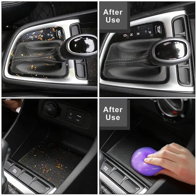 Alt view image 5 of 6 - Cleaning Gel for Car Detailing Car Vent Cleaner Cleaning Putty Gel Auto Car Interior Cleaner Dust Cleaning Mud for Cars and Keyboard Cleaner Cleaning Slime Purple