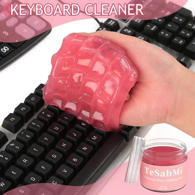 Alt view image 7 of 7 - Car Cleaning Gel Car Cleaning Putty Car Putty Car Interior Cleaner Car Slime Car Detailing Kit Car Accessories Gifts for Dad Men Him Women Stocking Stuffers Pink