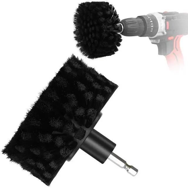 Main image of Soft Bristle Leather Brush for Drill, for Leather, Car Interior, Car Wheel, Upholstery, Furniture, Carpet