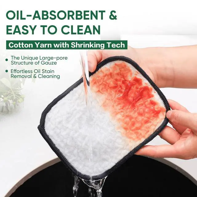 Alt view image 5 of 7 - 12 PCS Five-Layer Non-Scratch Multipurpose Steel Wire Dishcloths, Reusable Quick-Dry Odor-Free Scrub Cloths for Dishes, Kitchen Cleaning Cloths for Cookware, Sinks, Stove
