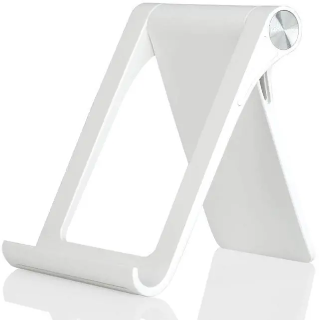 Main image of Cell Phone Desk Stand Holder Multi-Angle Adjustable Phone Desk Stand Tablet Holder for iPhone 17 16 15 14 13 12 11 Pro Max XS XR Samsung Galaxy S22 S21 S20 S10 S9 Edge Android Smartphone