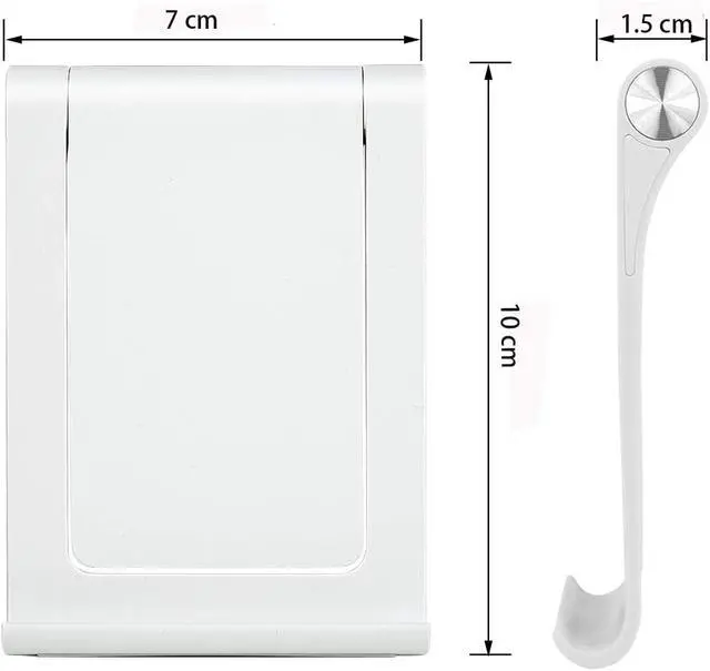 Alt view image 7 of 7 - Cell Phone Desk Stand Holder Multi-Angle Adjustable Phone Desk Stand Tablet Holder for iPhone 17 16 15 14 13 12 11 Pro Max XS XR Samsung Galaxy S22 S21 S20 S10 S9 Edge Android Smartphone