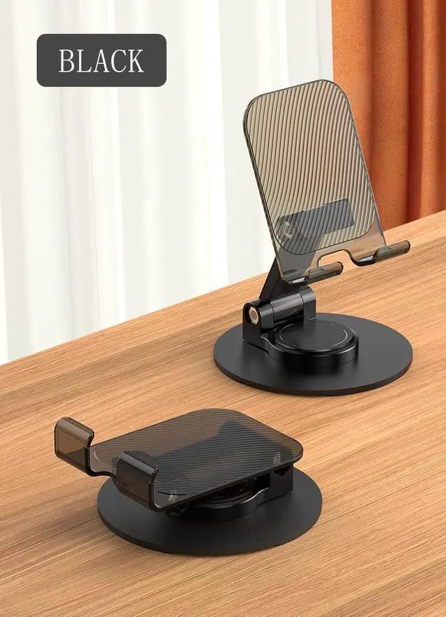 Alt view image 5 of 7 - Foldable 360° Cell Phone Stand Angle Height Adjustable Phone Holder for Desk, Compatible with iPhone, iPad, Surface Pro, Portable Monitor 7" - 15.6"